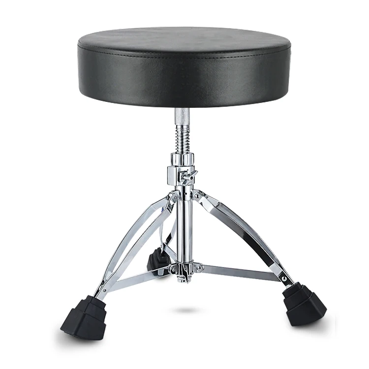 Durable Using Low Price Comfortable Chinese Musical Instrument Wooden Black Stool Drum Stool Chairs