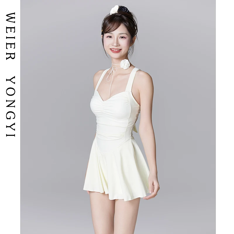 

Купальник Ele Fairy Sle цельный, консервативный, скрывающий живот, с эффектом утяжки талии, для пляжного отдыха и термальных источников