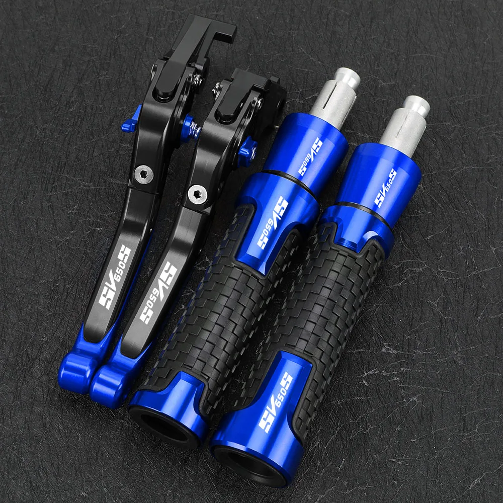 

Motorcycle Foldable Brake Clutch Levers 22MM 24MM Handlebar Knobs Handle Grips Ends For Suzuki SV650 SV 650 S 1999-2012 SV650S