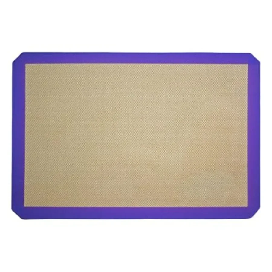 

24-1/2" x 16-3/8" Full Size Silicone Baking Mat fits Full Size Pan- Double-sided Silicone Mats Pastry Baking Sheet for Baking Ov