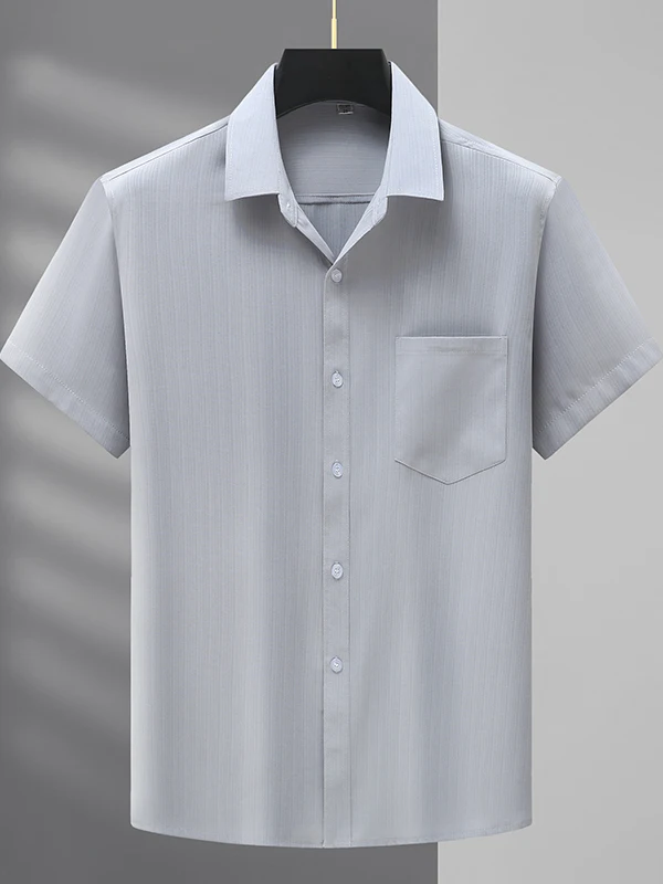 

Loose Fit ort Sve Men's irt plus Size Casual Summer Faion Square Collar Thin Fabric Comfortable Breathable for Middl...