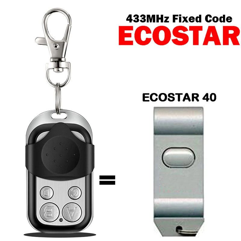 

ECOSTAR 40 Garage Door Remote Control 433MHz Fixed Code Hand Transmitter Replicator Key Copy Remote Control Cloning