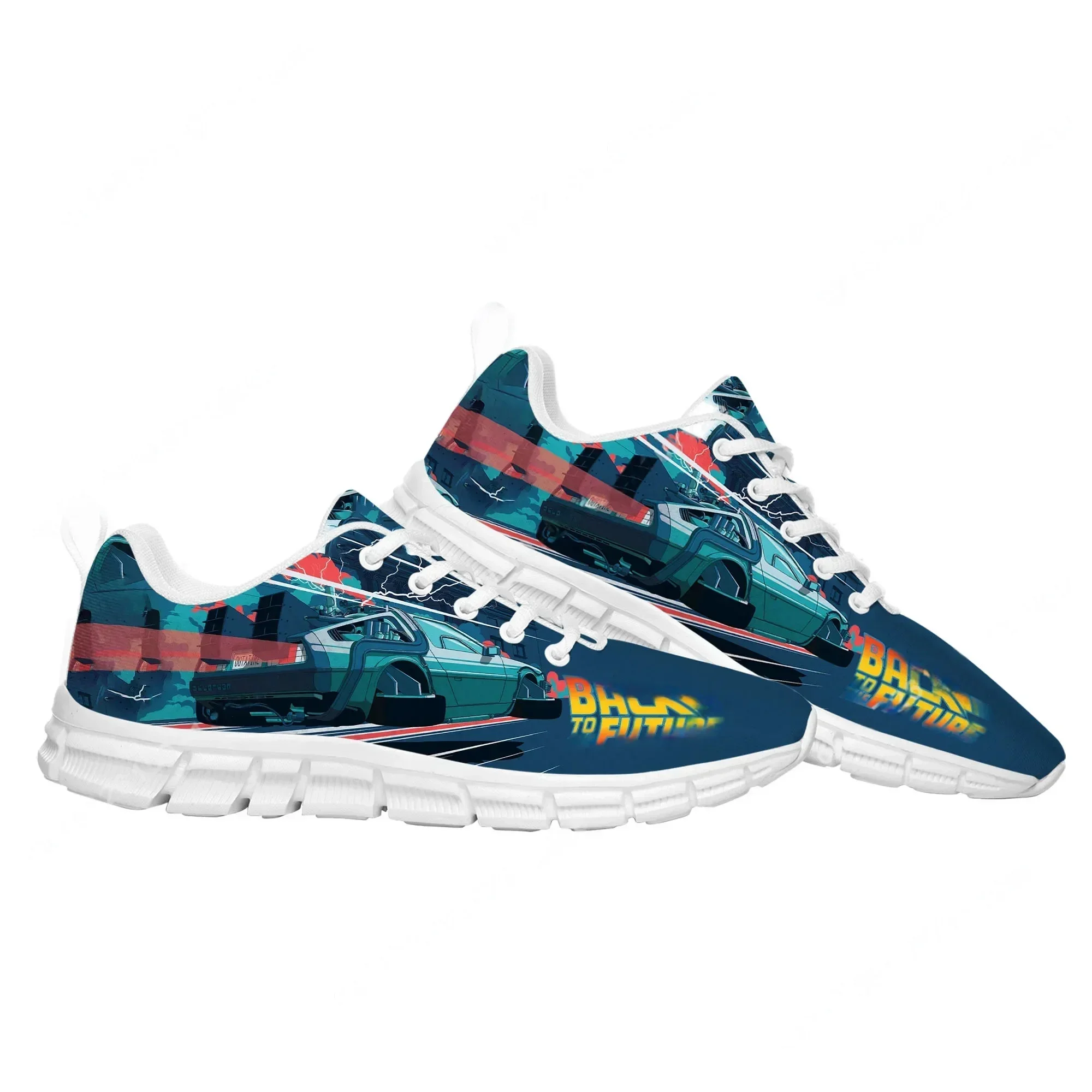 Back To The Future Delorean Sports Shoes Mens Womens Sneakers Parent Sneaker Customize Shoe