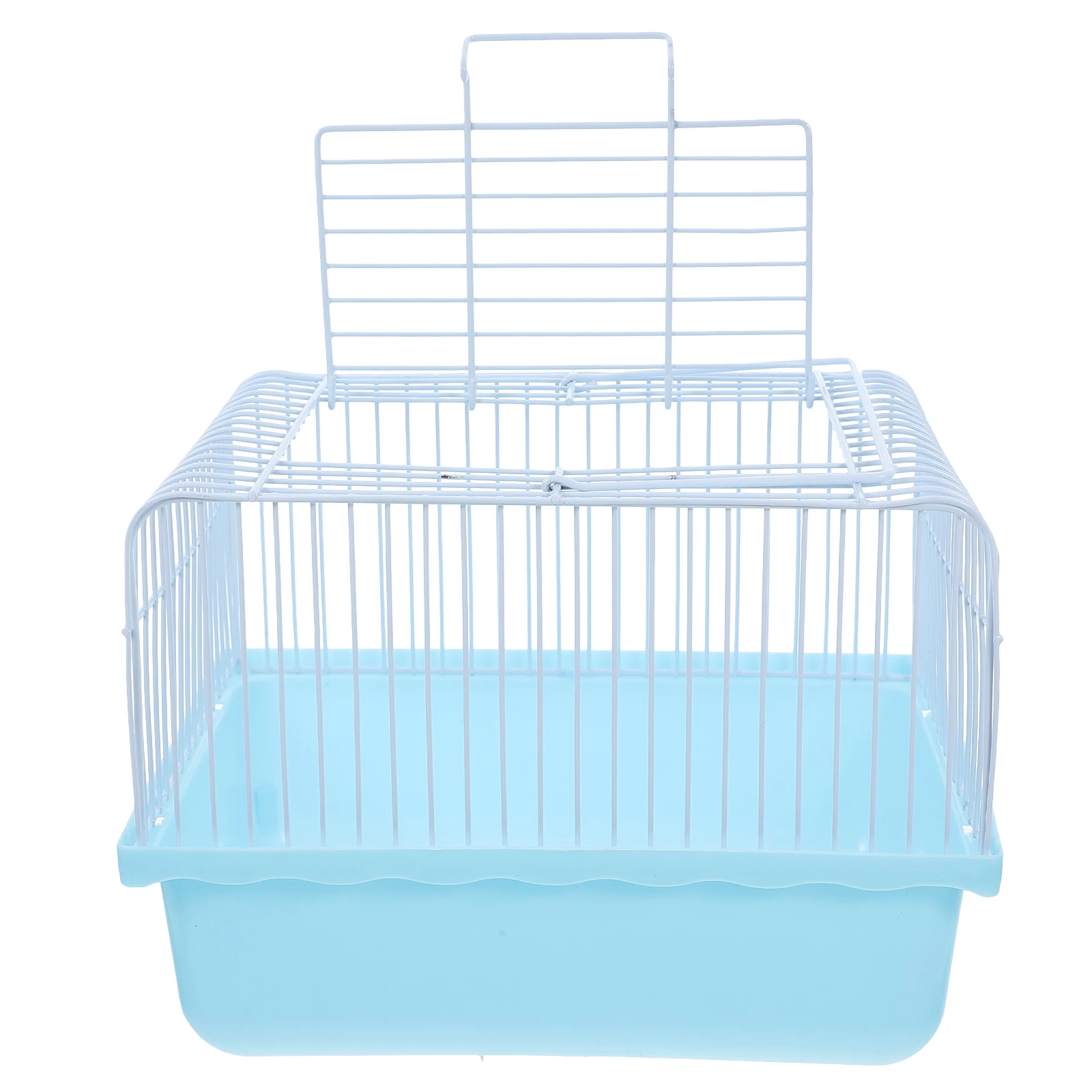 

Compact Portable Birdcage for Parakeets Cockatiels Lovebirds Small Animals Travel Friendly Lightweight Plastic Pet Carrier Easy