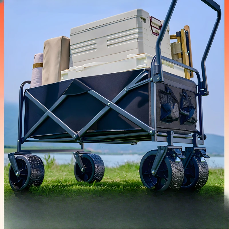 عربة تخييم قابلة للطي اسم نزهة خارجية معسكر مستلق للسفر كشك كبير للتخييم مقطورة صغيرة