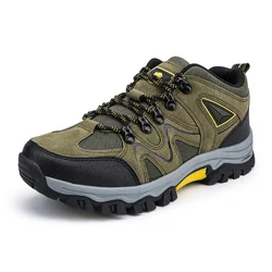 Outdoor Lover Trekking Shoes Men Waterproof Hiking Shoes Mountain Boots Genuine Leather Woodland Hunting Tactical Shoes