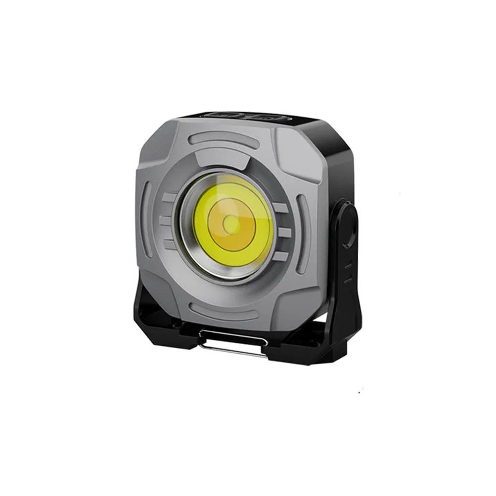 

With Magnet And Hook Camping Flashlight Dual Switch Control Warning Light Keychain Work Light COB Usb Charging