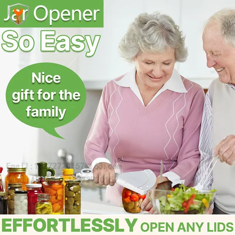 Energy-saving can opener with handle can opener 2-in-1 bottle opener