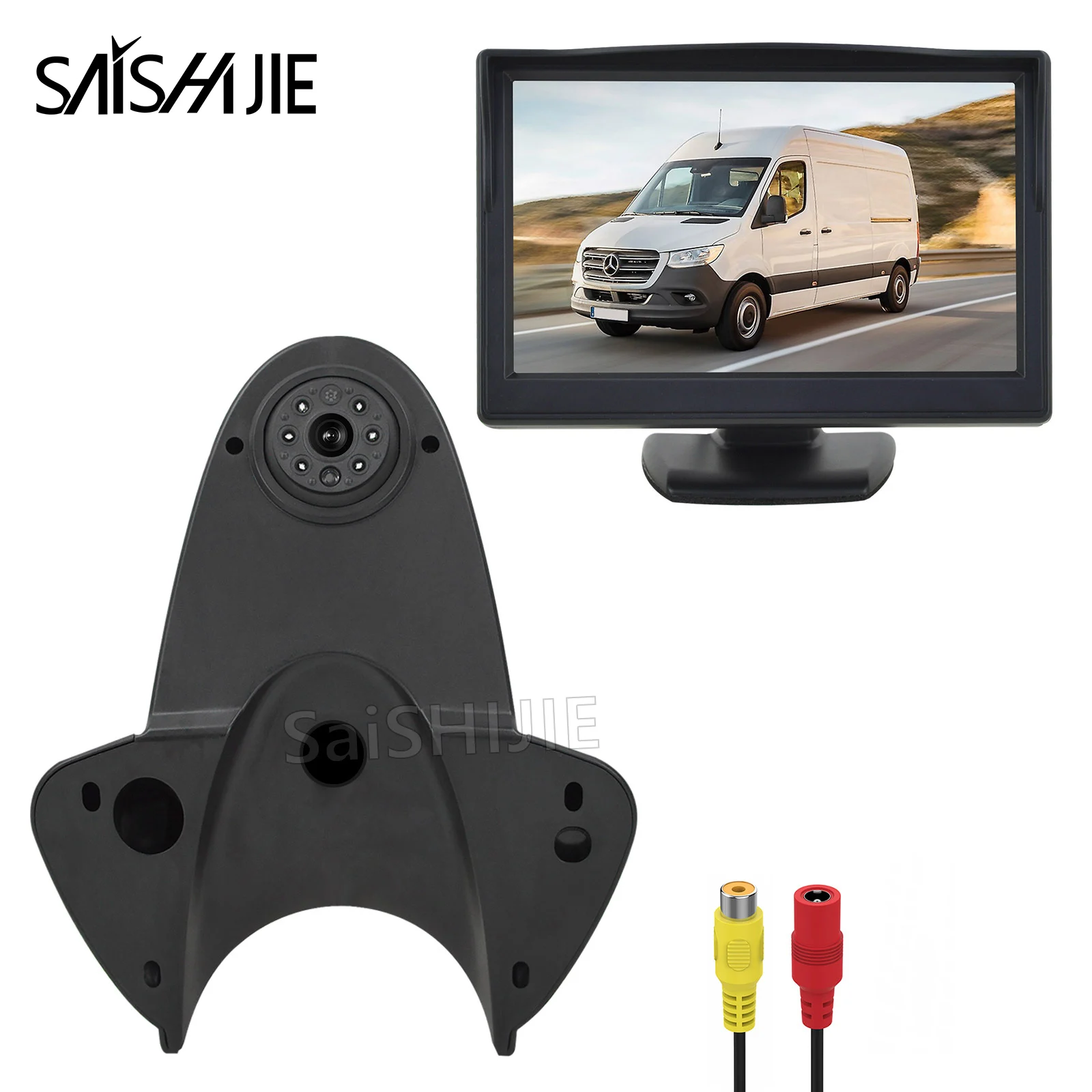 

Brake Light Reversing Camera With 5"Monitor Kit for Transporter Vans Caravan (Mercedes Benz Sprinter) Backup Rear View System