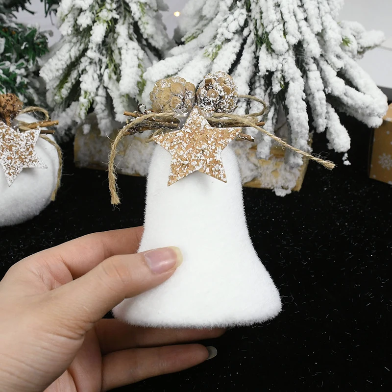 1/2Pcs Large Christmas Balls Ornament Xmas Tree Decor White Snowflake Ball Decor Christmas Decorations For Home New Year Navidad view 3