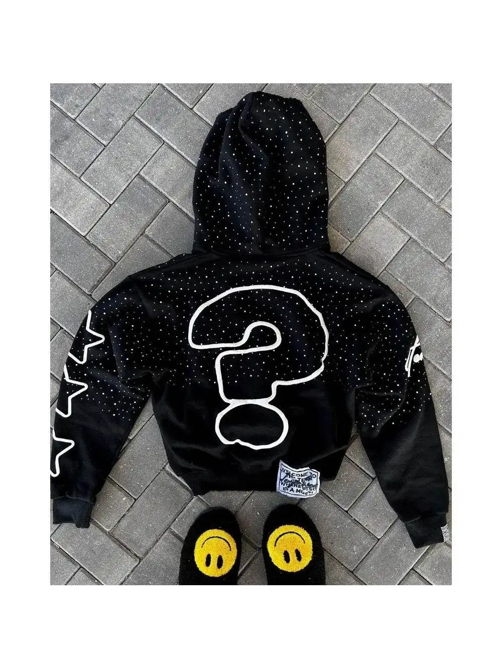 Moletons Casuais Fs com Capuz Estampados Vermelho Tijolo Brilhante Moda Casual Tecido PVC Saia de Cintura Média Manga ...