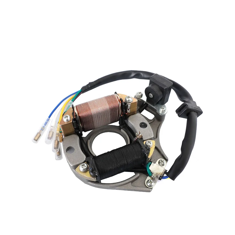 

Motorcycle Ignition Stator For JH70 Stator Plate Pickup Magneto Ignition Coil Rotor DY100 AC 2 Coil Stator Magneto Plate