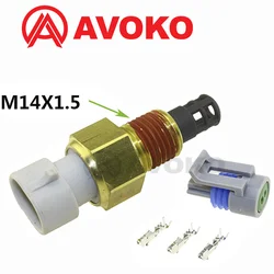 SNSR-02063 Fast-Response M14X1.5 Intake Manifold Air Temp Temperature Sensor Sender ( IAT / MAT / ACT ) With Plug Kits