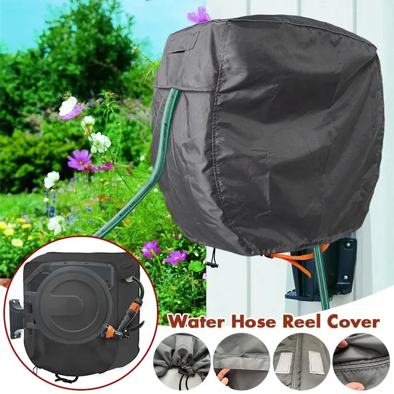 Wall Mounted Water Hose Reel Protective Cover For Garden Hose And Reel Waterproof Sun Protection Rainproof Hose Turntable Cover