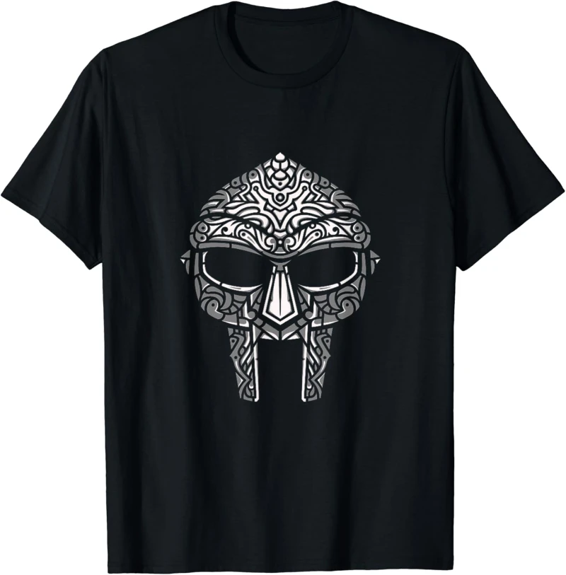 MF DOOM Rapper Graphic Cotton T-shirt Unisex Men Women Hip Hop Fashion Big Size Top Casual Short Sleeve Streetwear Classic Tee