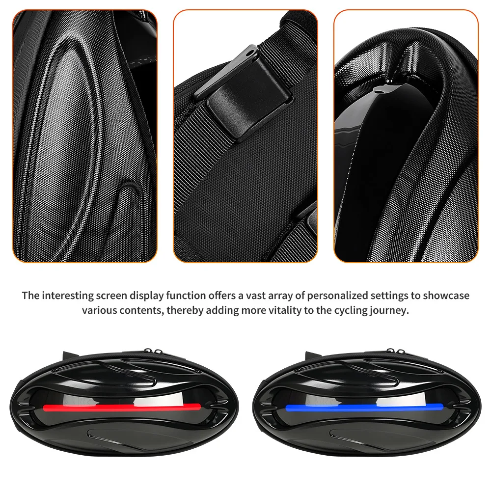 Lightweight 420g Electric Scooter Storage Bag with LED Display APP Integration 31.5x14x9cm Dimensions for Scooter Use