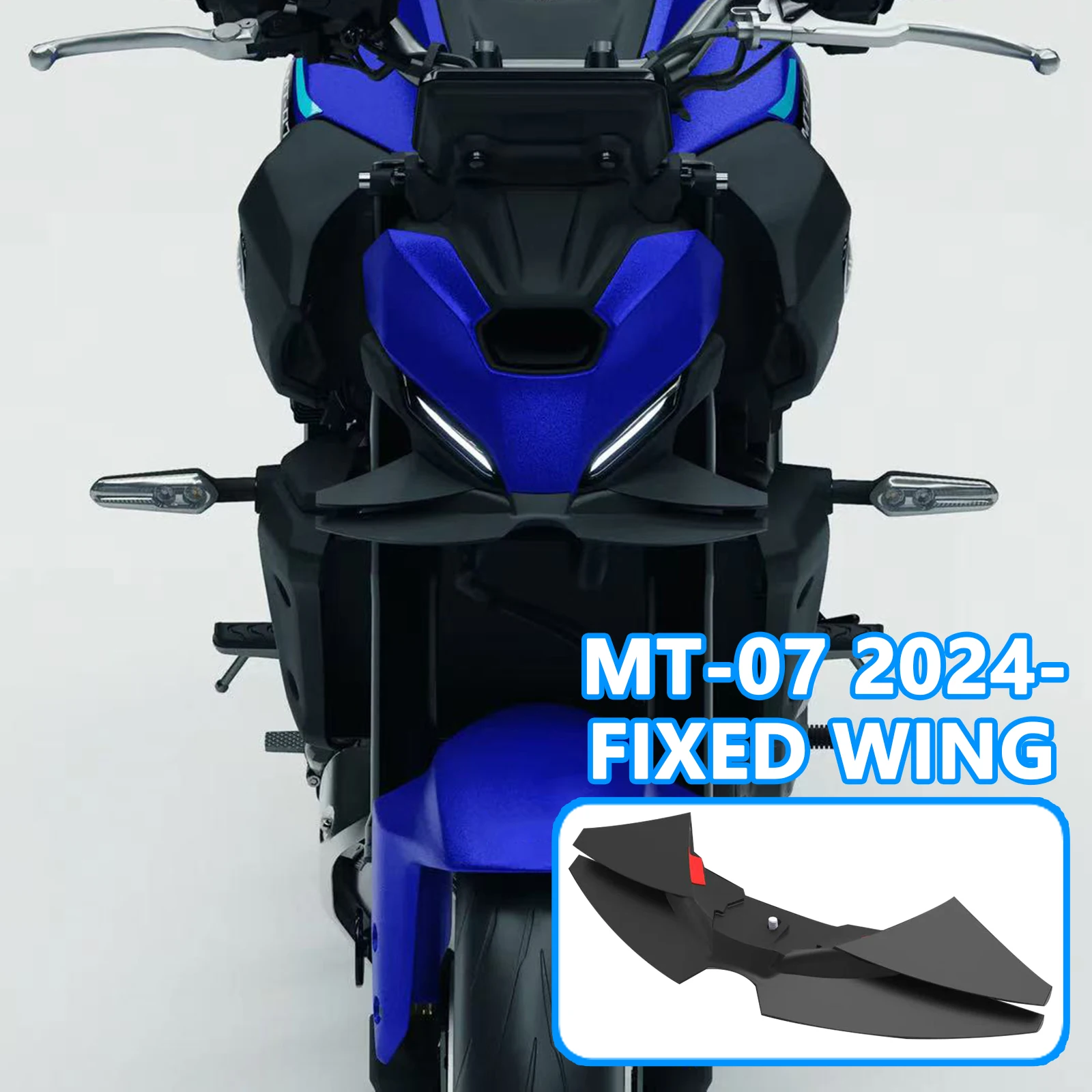 Für MT 07 MT 07 2024 2025 Motorrad Downforce Winglet Aerodynamische Flügel Frontspoiler Kit Neues Zubehör Frontspoiler