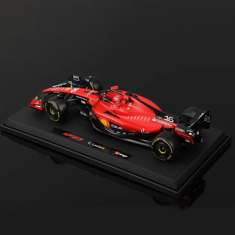 Bburago 1:18 Large Size Special Edition Ferrari SF-23 F1 Model 2023 Season Sainz Alloy Vehicle Diecast Car Toy Collection Gift