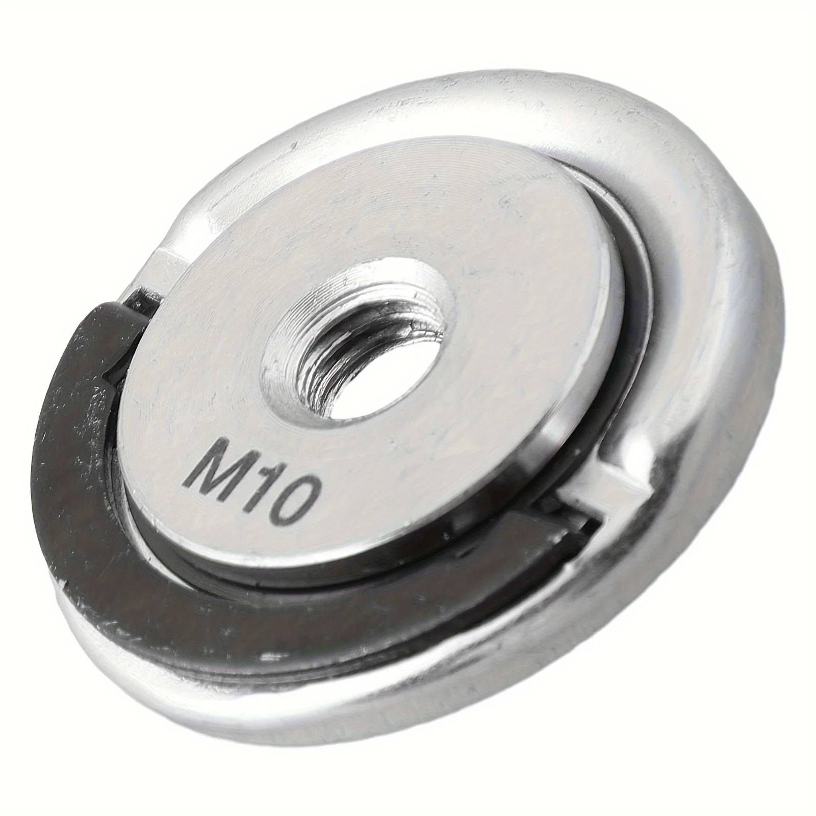 1PC M10 Thread Angle Grinder Quick Release Self-Locking Grinder Pressing Plate Flange Nut Power Chuck Tools Part