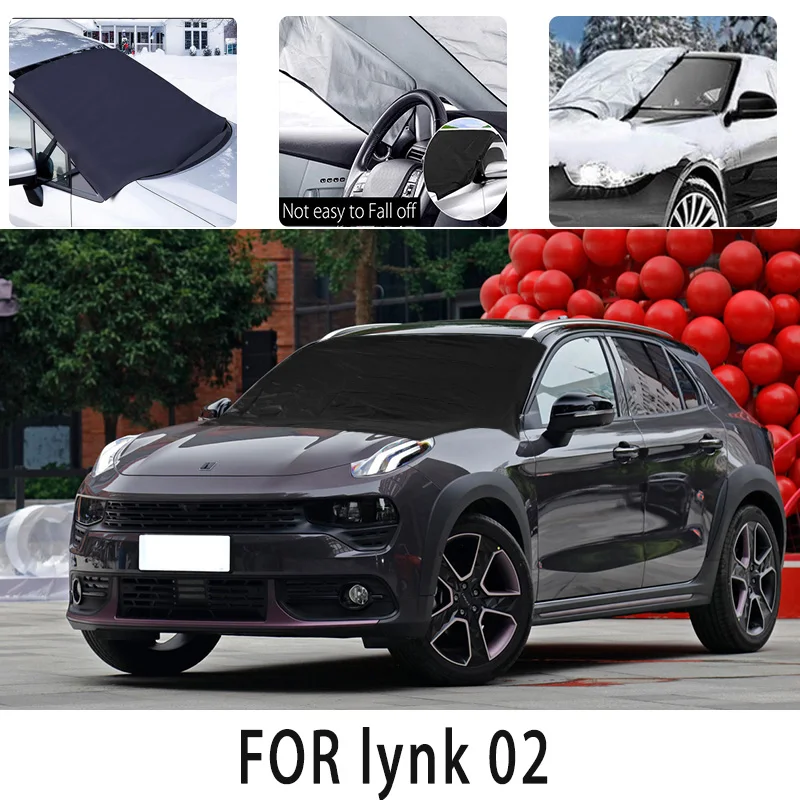 

Car snow cover frontcover for lynk 02 Snowblock heat insulation sunshade Antifreeze wind Frost prevention car accessories