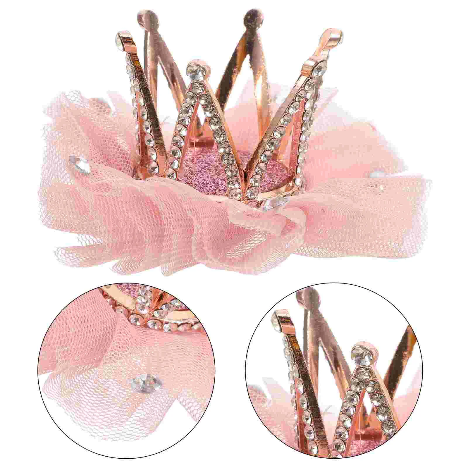 

Kids Party Hair Accessory Toppers Bobby Pin Decorate Crown Clips Baby Girls' Accessories