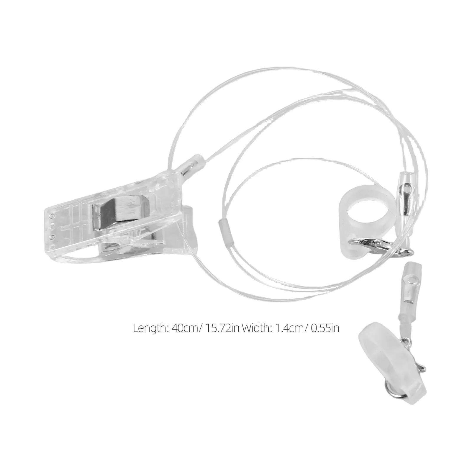 Hearing Aid Anti Loss Cord Bte Hearing Aid Security Clip Dual Ear Holder Tether Transparent Safety Lanyard for Adults Seniors