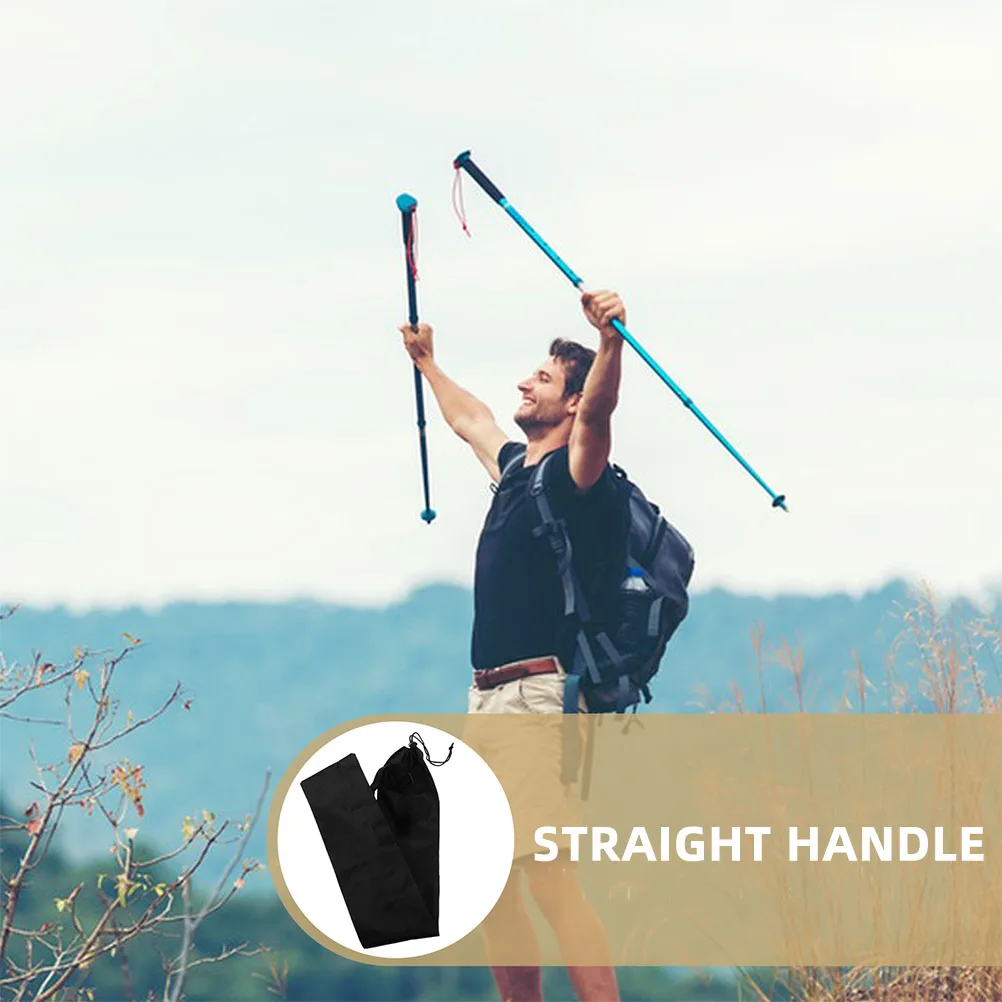 

2Pcs Trekking Pole Bag Waterproof Oxford Fabric Durable Carrying Strap Outdoor Hiking Pole Storage Case Curling Iron Bag