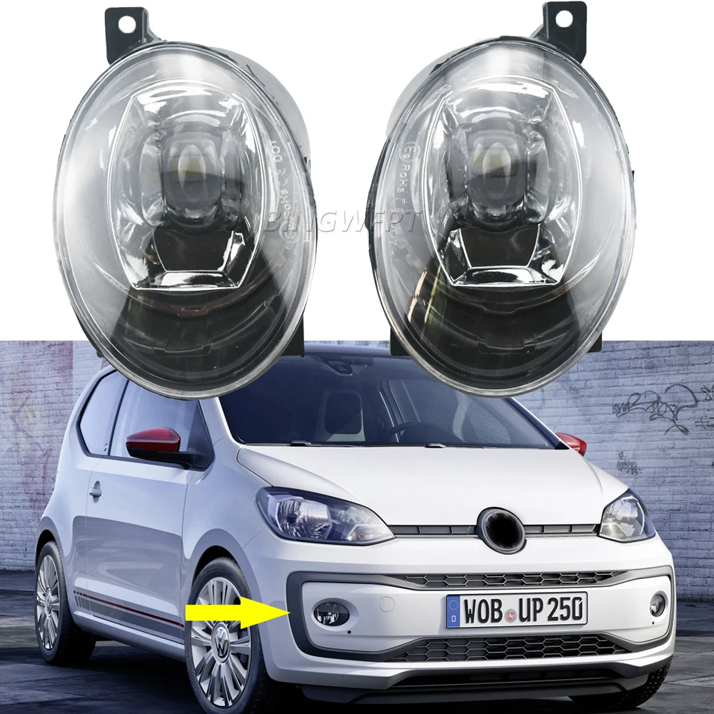 Nowy zespół lampa przeciwmgielna Led samochodowa 2 sztuk z przednią światła dzienne DRL obiektywu dla Volkswagen up! E-up! 2017 2018 2019 2020
