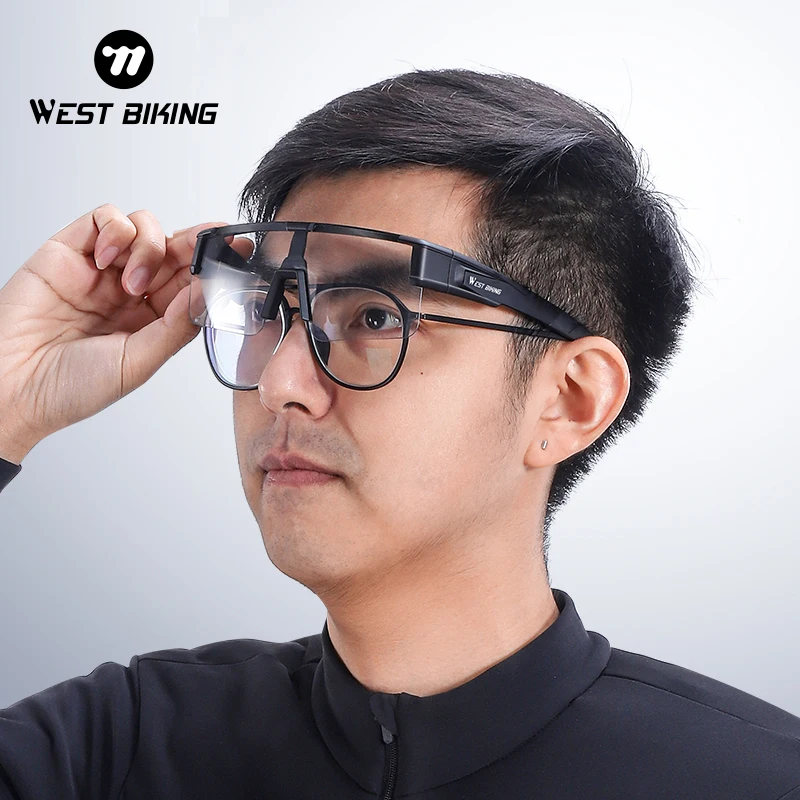 WEST BIKING Cycling Glasses Photochromic Bike Glasses Bicycle UV400 Sports Sunglasses Men MTB Cycling Eyewear Protection Goggles