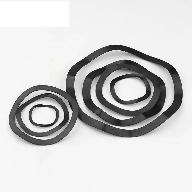 M3 M4 M5 M6 M8 M10-M118 65 #   Aste per cuscinetti in acciaio Mangnese Rondella a tre onde con guarnizione per rondella a molla