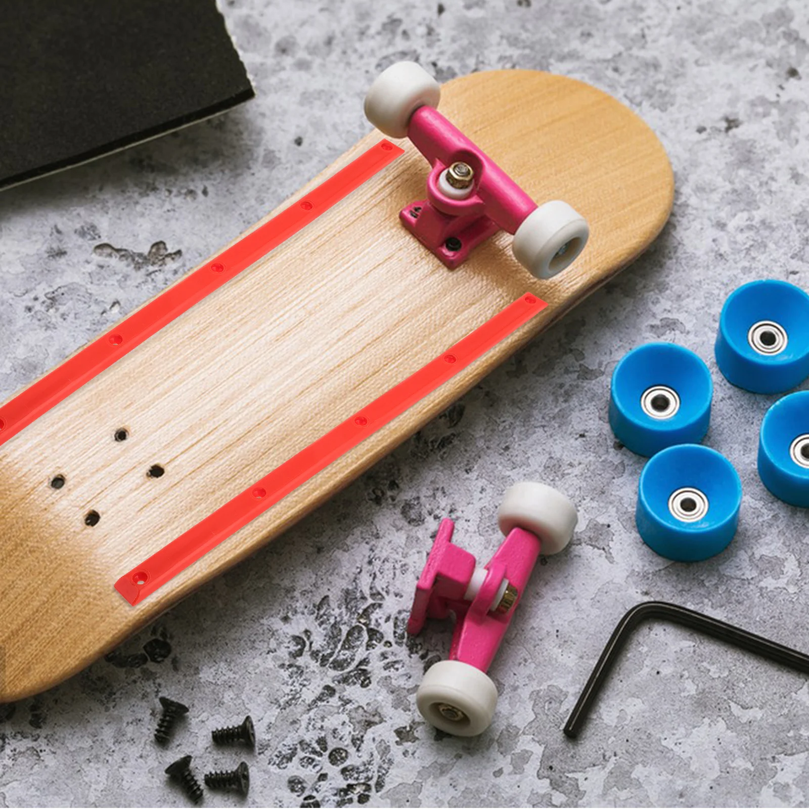 1 paire de protections de Rail de planche à roulettes en Abs, Protection Durable pour Skateboards électriques Longboard Street, pare-chocs