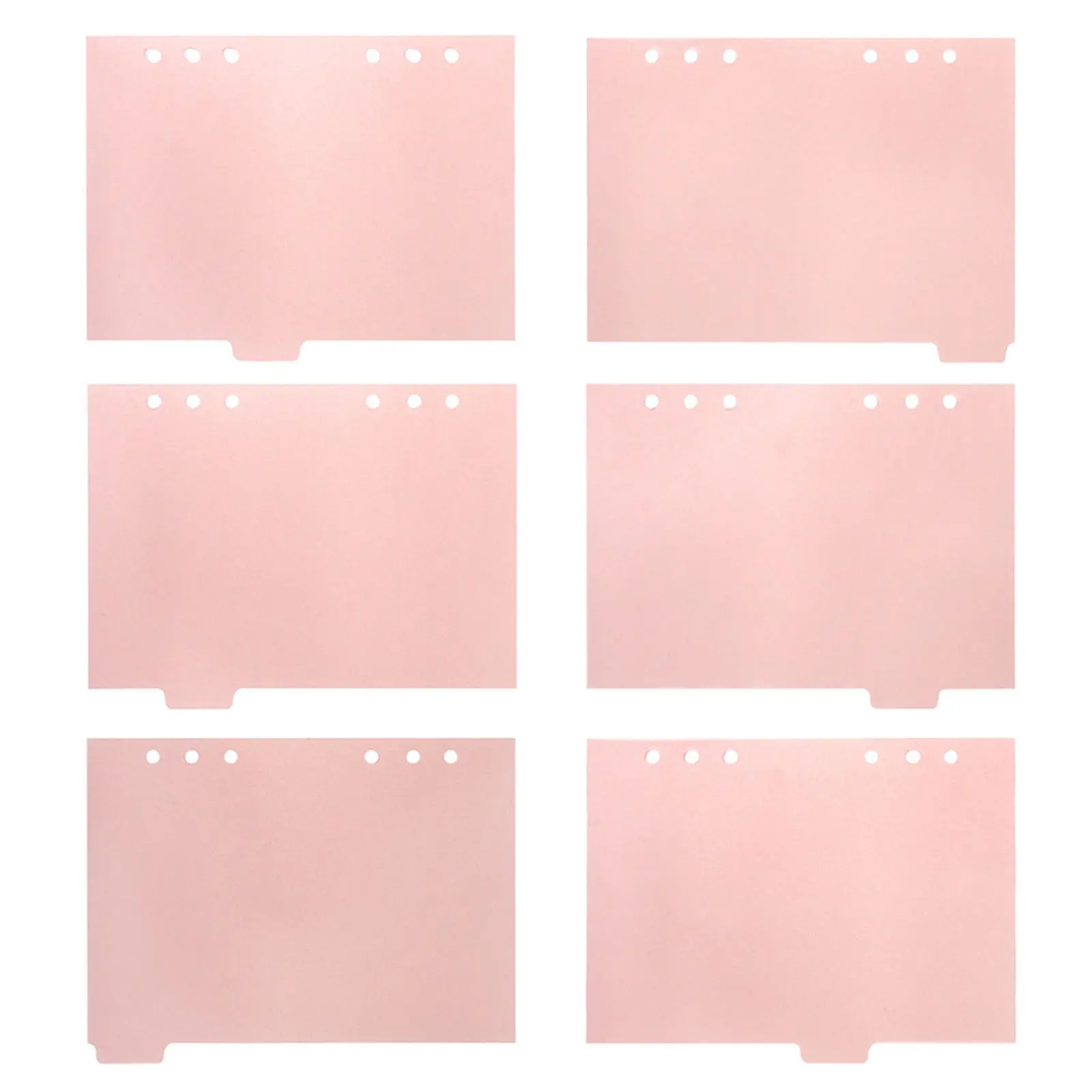 

6Pcs Professional Index Dividers Writable Tabs Household Binder Dividers for Document Separation Notebook Organization Research