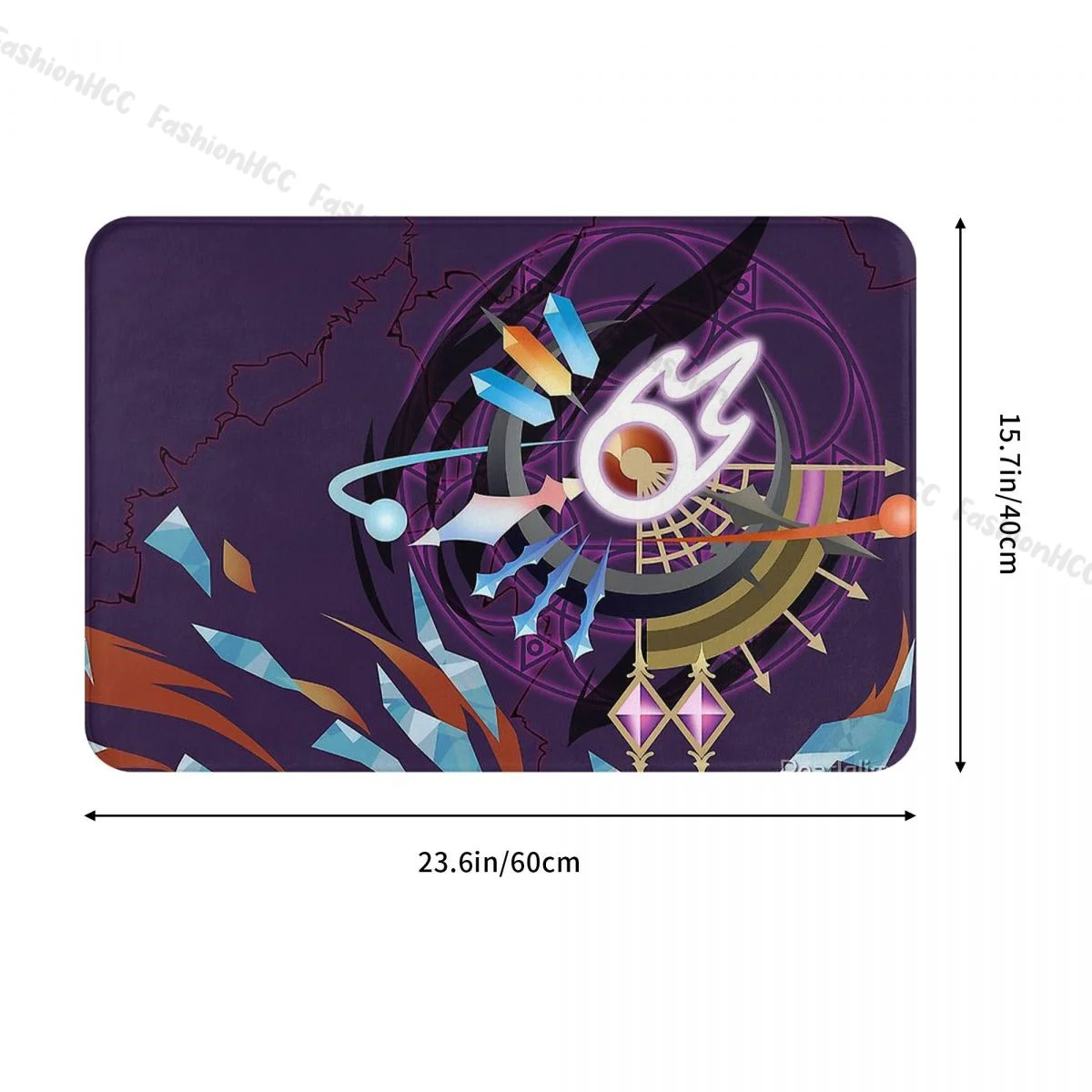 Anti-Slip Doormat Kitchen Mat Final Fantasy FFXIV Black Mage Job Mat Floor Carpet Entrance Door Rug Bedroom Decor