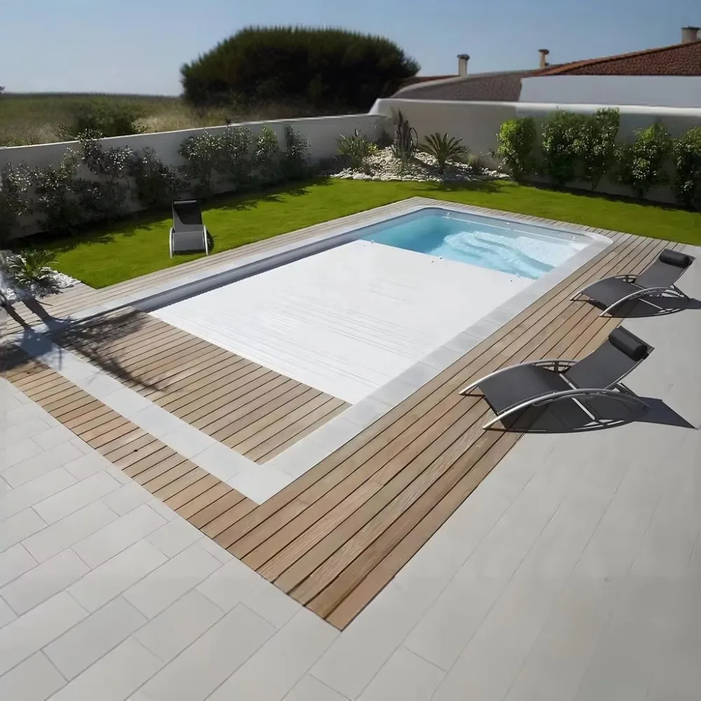 Automatic Retractable Pool Cover UV Protection Outdoor Safety Pool Roller Telescopic Swimming Pool Enclosure System