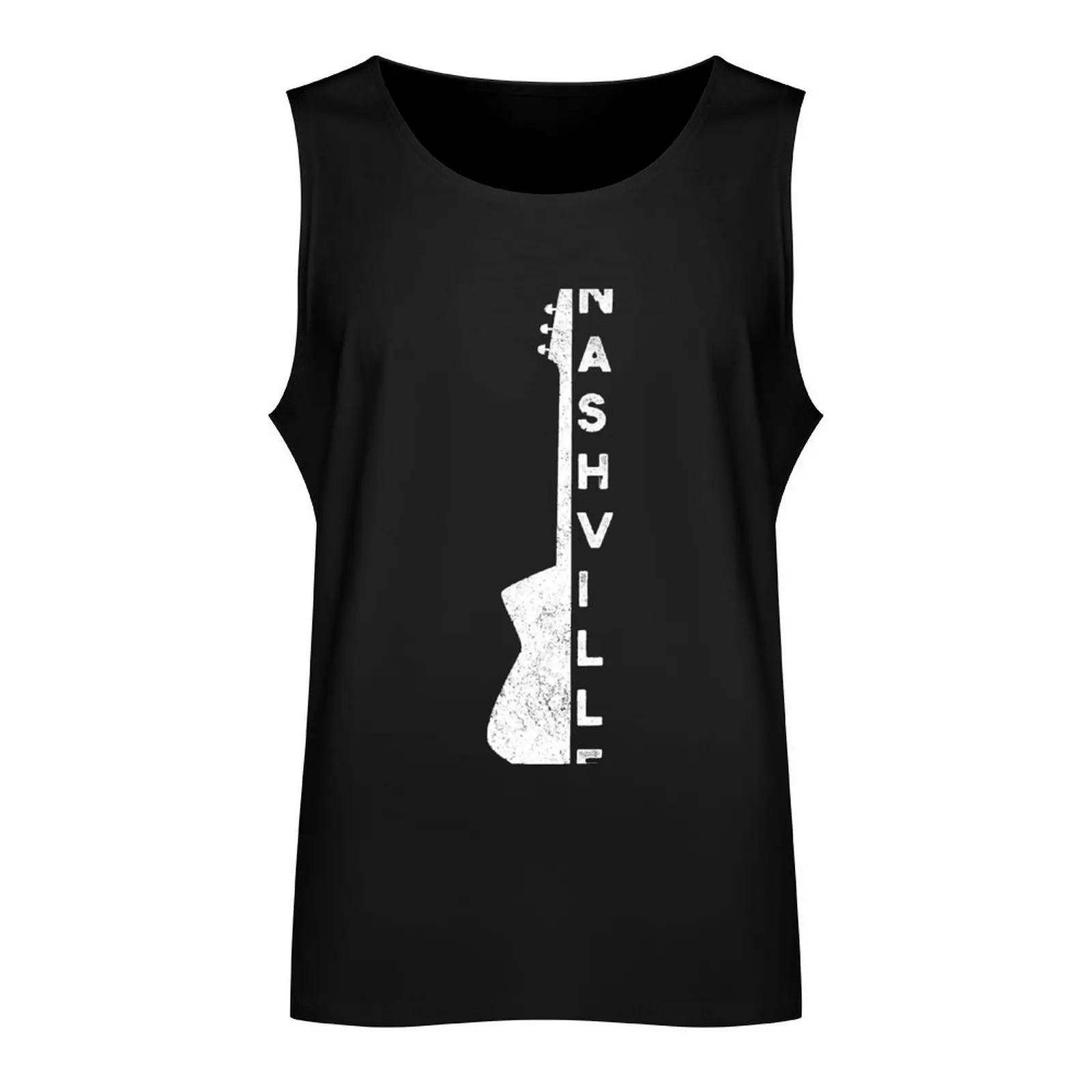 Nashville Guitar Country Music Lovers Gifts For Fathers Day Tank Top Men's gym articles gym accessories men