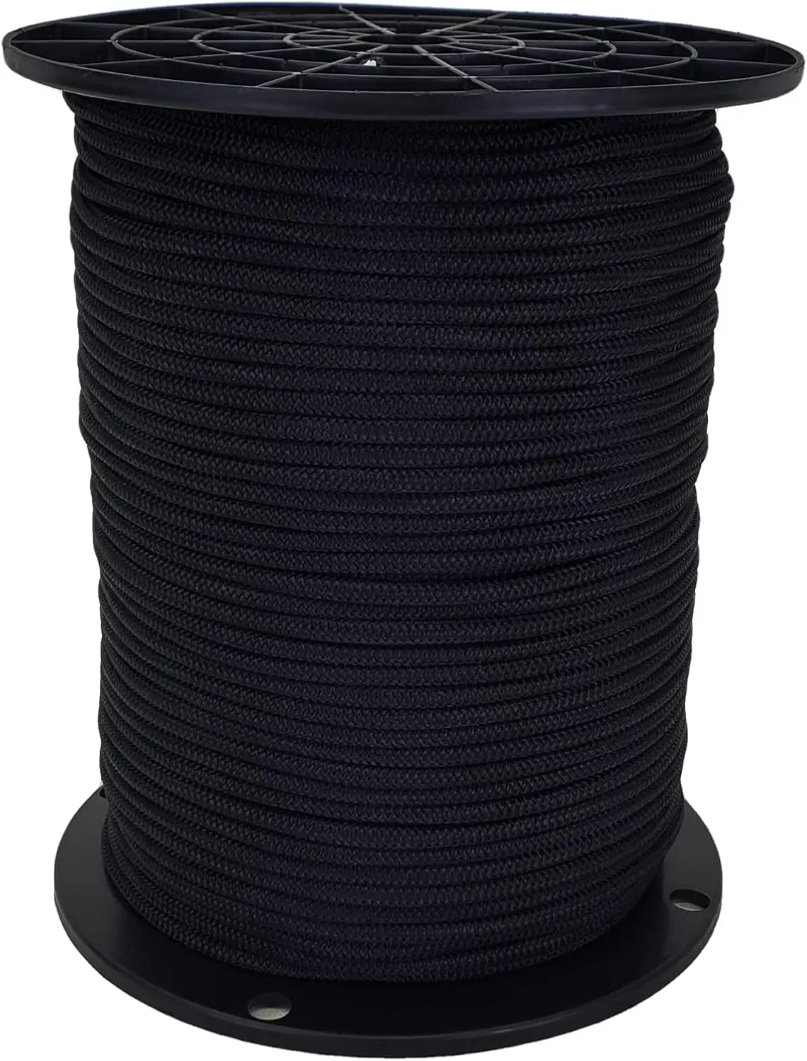 Black Polyester Bungee/Shock Cord - 500 foot Spool | Marine Grade - High UV and Abrasion Resistance