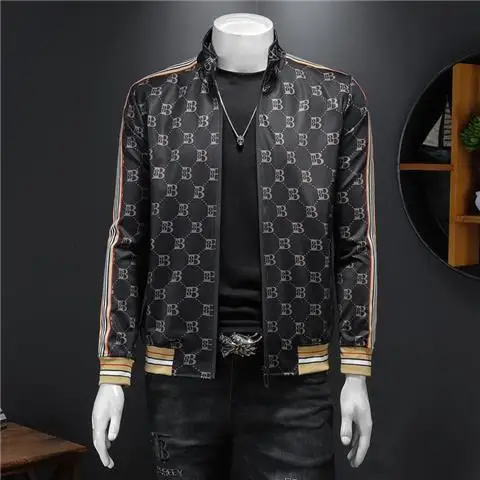 Spring and Autumn Trend Fashion Thin Jacket Trendy Men's Versatile American Jacket Trendy Brand New Casual Top Europe Station