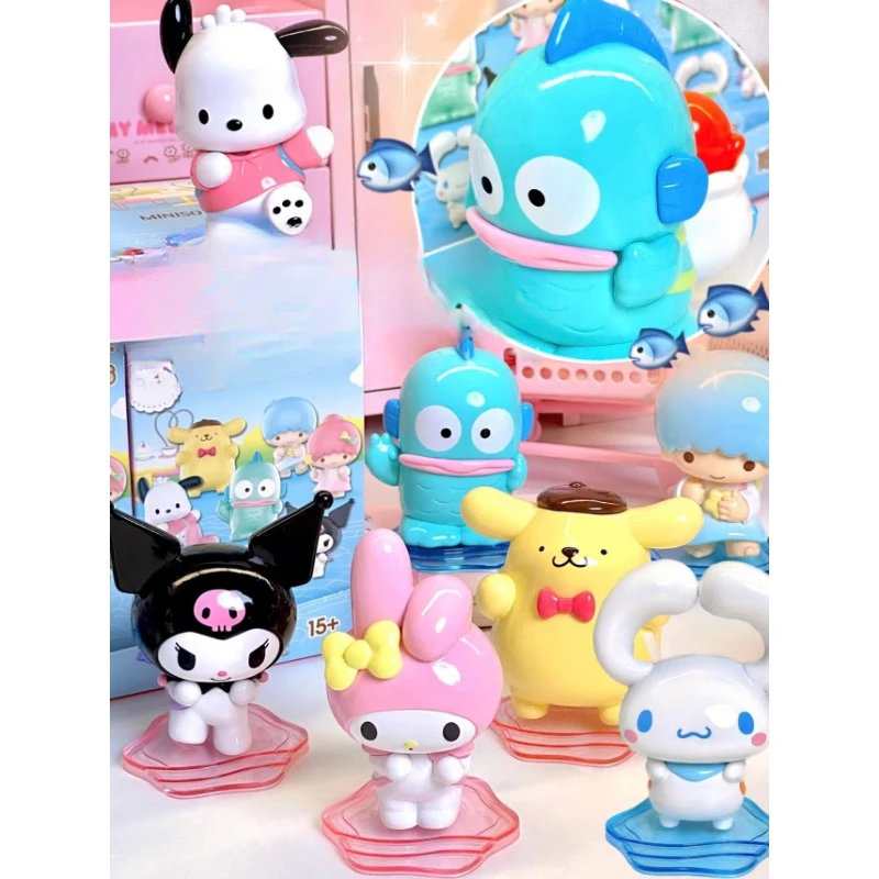 

Оригинальная MINISO Sanrio рюкзак Бадди кукла Kuromi Cinnamoroll аниме экшн-фигурка модель игрушка подарок коллекция Украшение