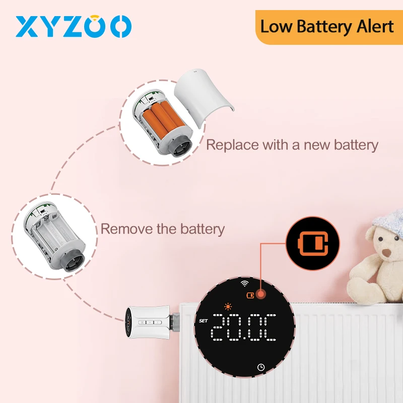 Tuya-Thermostat de Chauffage Intelligent avec Commande Vocale, Thermorégulateur à Distance avec Wi-Fi, Compatible avec Alexa, Google Home et Alice