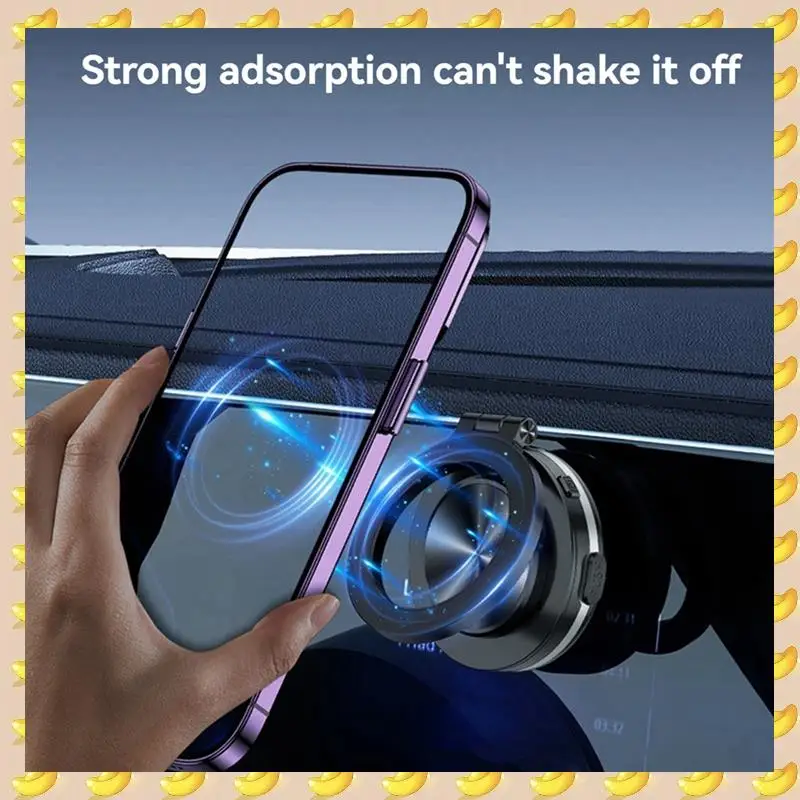 

A45U 360° Rotating Vacuum Adsorption Magnetic Bracket Universal Car Navigation Instrument Table Phone Bracket