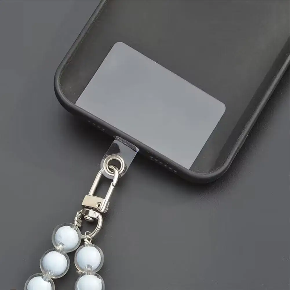 5/10/20X Transparent Flexible Mobile Phone Lanyard Mobile Hanging Strap Clear Patches Tabs Tether Universal Clip Cads Phone T2M7