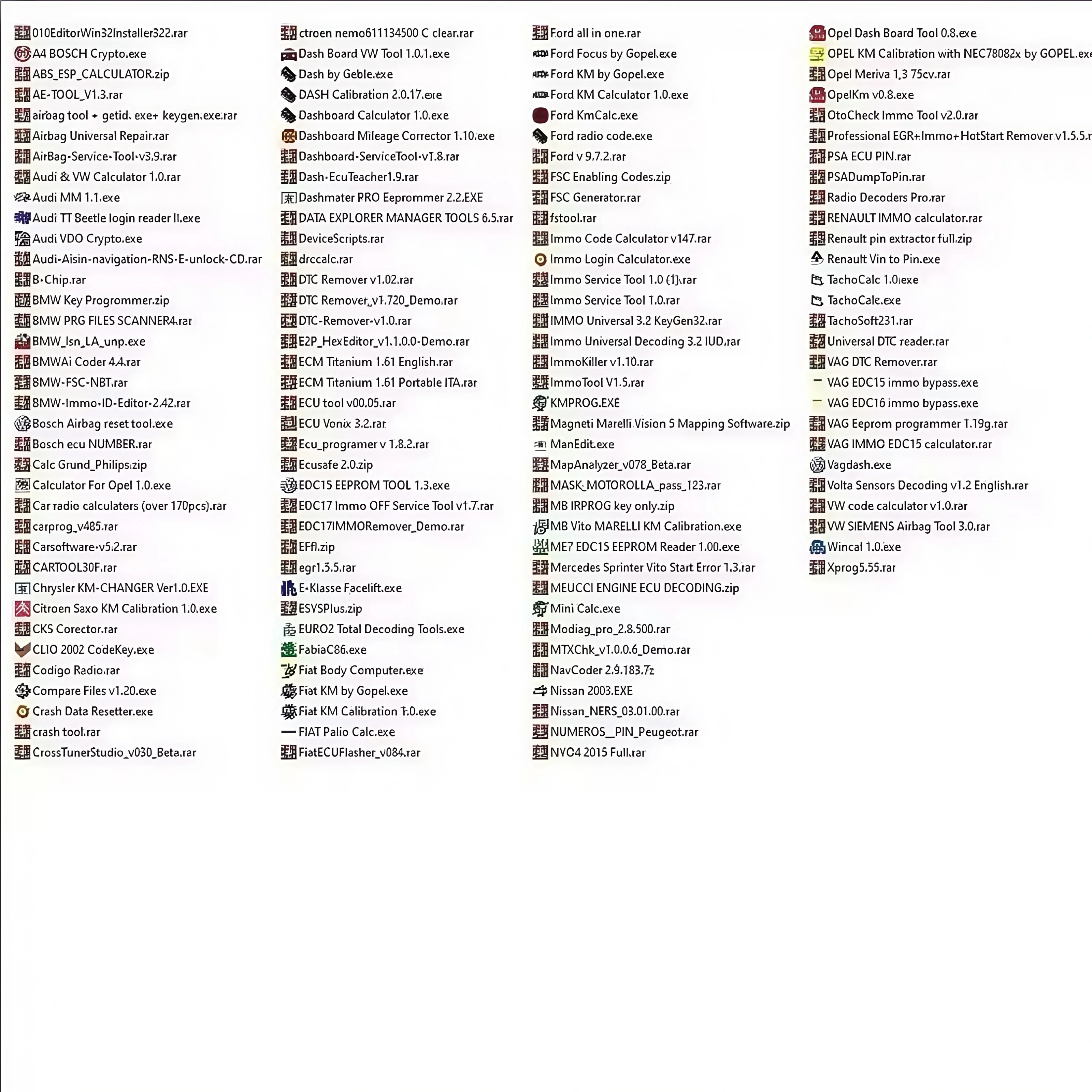 32GB Hepsi Bir Arada Oto Tamir Yazılım Paketi, Tüm Markalarla Uyumlu, IMMOFF, ECU, Kilometre Düzeltme, Hava Yastığı dahil