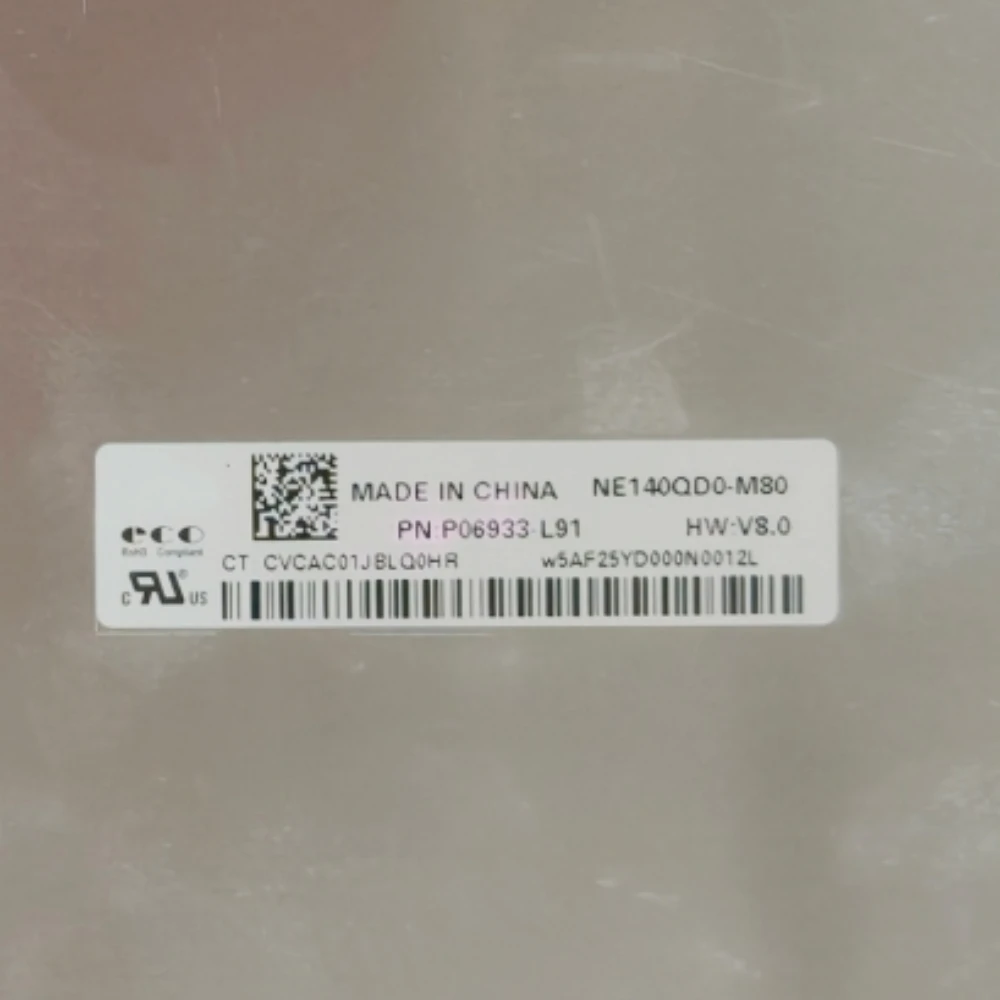 NE140QD0-M80 2560x1600 IPS 14.0'' Display Panel Matrix Laptop LCD screen