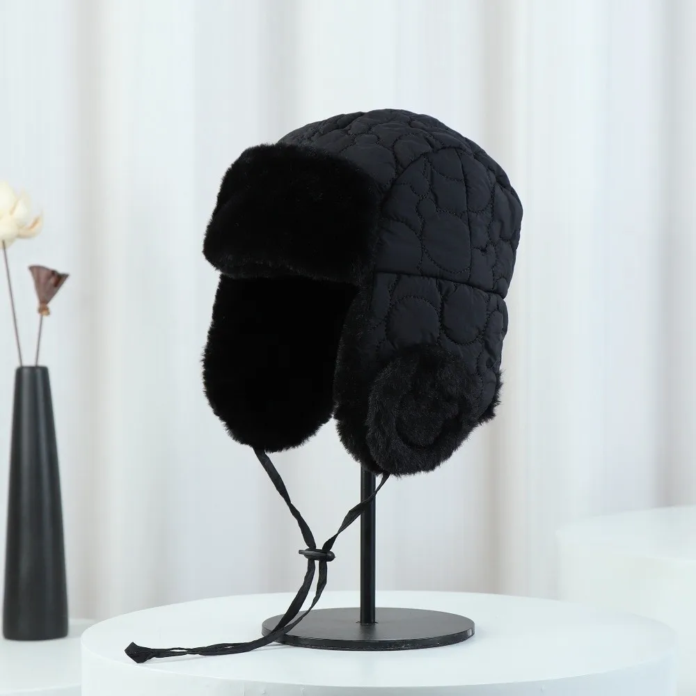 New Warm Warm Hat Windproof Coldproof Pullover Cap Adding Velvet Ear Protection Hat Kids