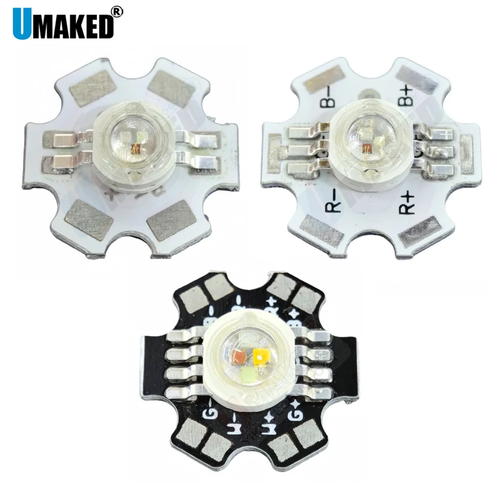 5/ 50Pcs 3W Rgb 4W …