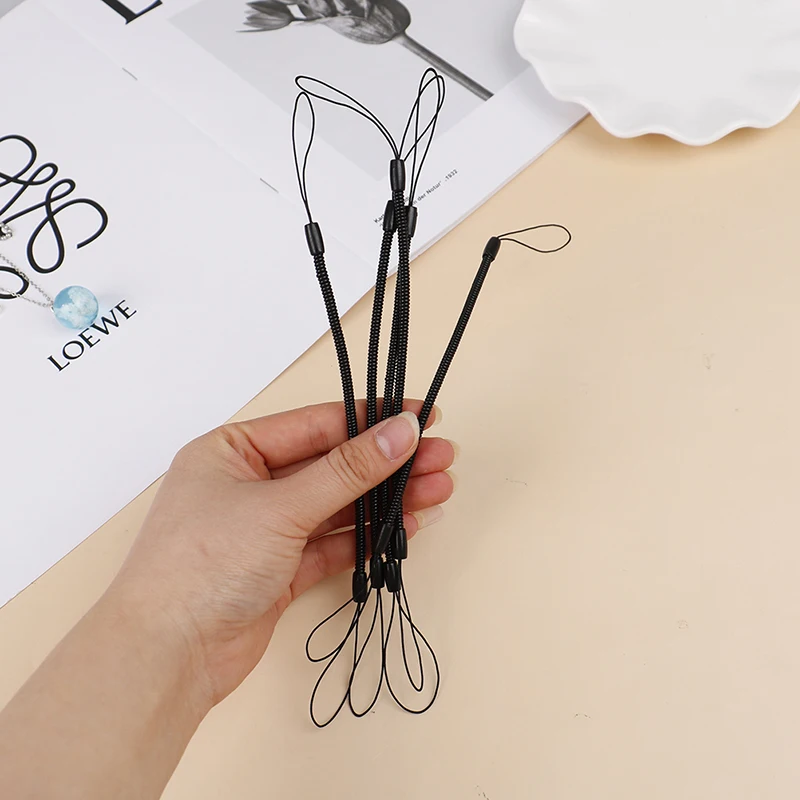5 Pcs Anti-drop Stylus Lanyard Spring Secure Cord Mobile Phone Lanyard Phone Strap
