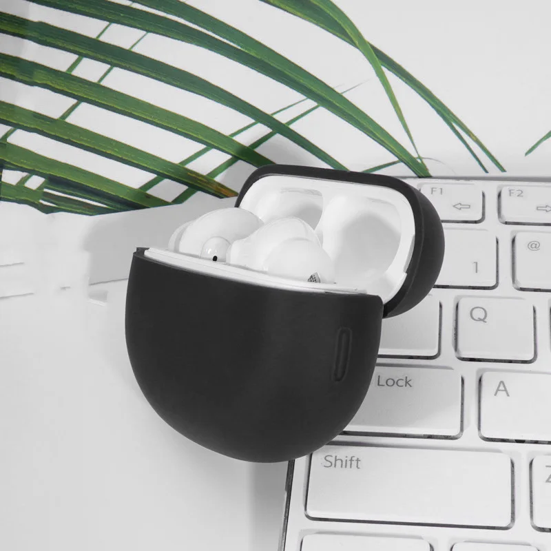 حافظة واقية من السيليكون لهاتف OPPO Enco X غطاء سماعة أذن لاسلكية مع خطاف