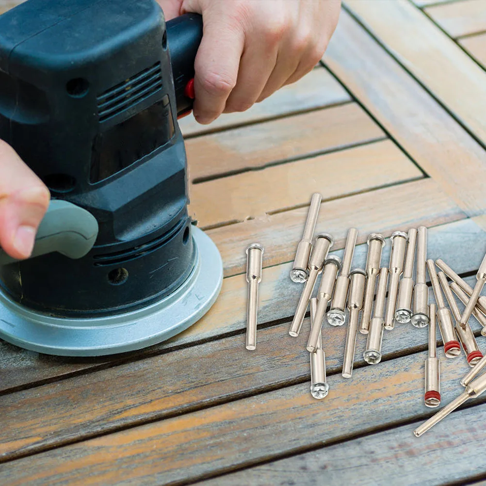 

40 шт., аксессуары для шлифовальных стержней, набор оправок для отрезного круга для вращающихся инструментов, винтовое крепление из серебряного сплава, насадка для шлифовального круга