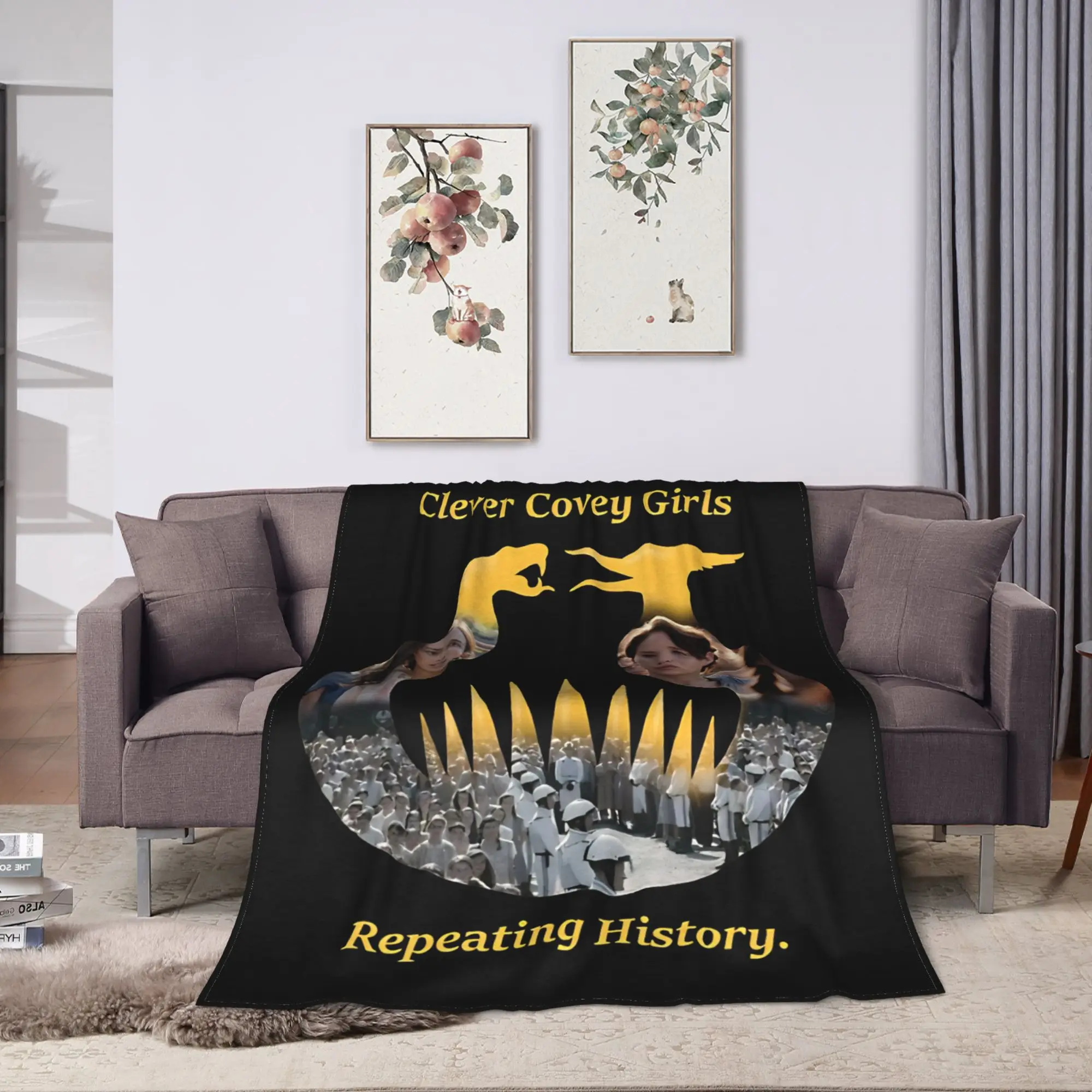 Clever Covey Girls Blanket Quality Warm Sunrise on the Reaping  Throw Blanket Winter Girls Boys Home Decor Novelty Bedspread