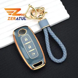 Funda de TPU para llave remota de 3 y 4 botones para Nissan x-trail T33, Qashqai, J12, Teana, Altima, Ariya, 2022, 2023